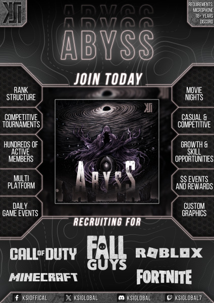 Squad recruitment poster made by KSI XiledLOTUS 7