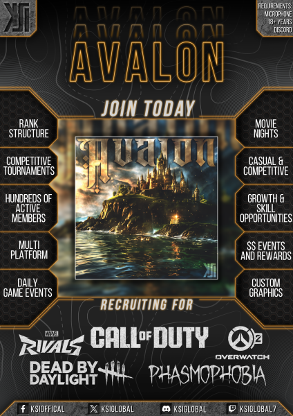 Squad recruitment poster made by Void