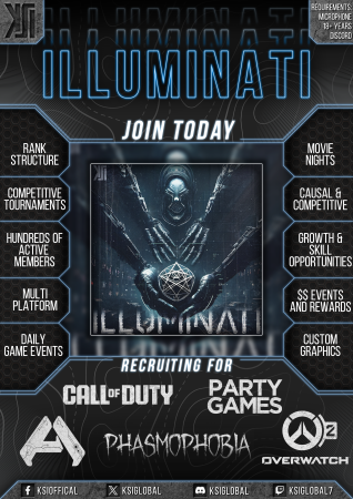 Squad recruitment poster made by KSI G 7