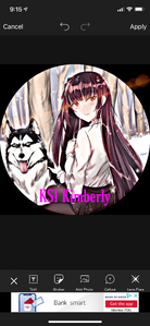 Profile picture made for KSI Kimberly in September 2020