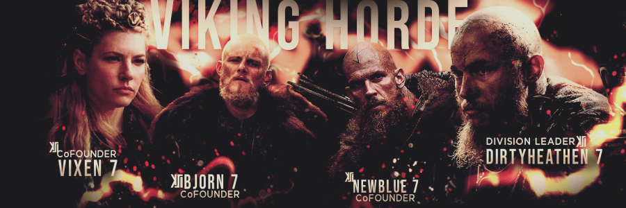 Banner made for the Viking Horde Div Staff in 2024