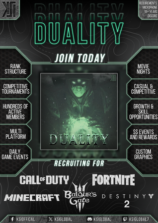 Squad recruitment poster made by KSI Lanx